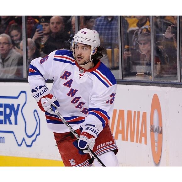 New York Rangers Mats Zuccarello Reebok CCM NHL Jersey W/ fight strap Size 52 - Picture 7 of 12